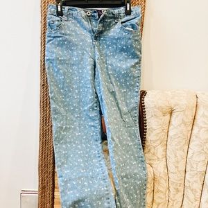 Gloria Vanderbilt Floral Straight Legged Jeans